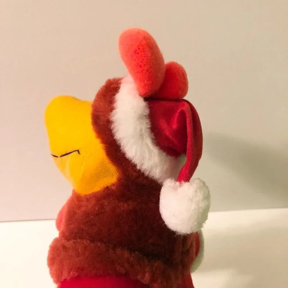 Vtg 1997 ACE Looney Tunes  Foghorn Leghorn Plush 11 Inch Stuffed Plush Toy Santa - Picture 12 of 16
